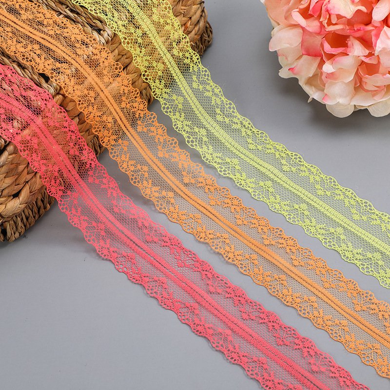 LS689 Color Non-stretch Lace Trimming Bilateral Rice-shape Lace Trim Clothing Accessories For Lingerie Decoration