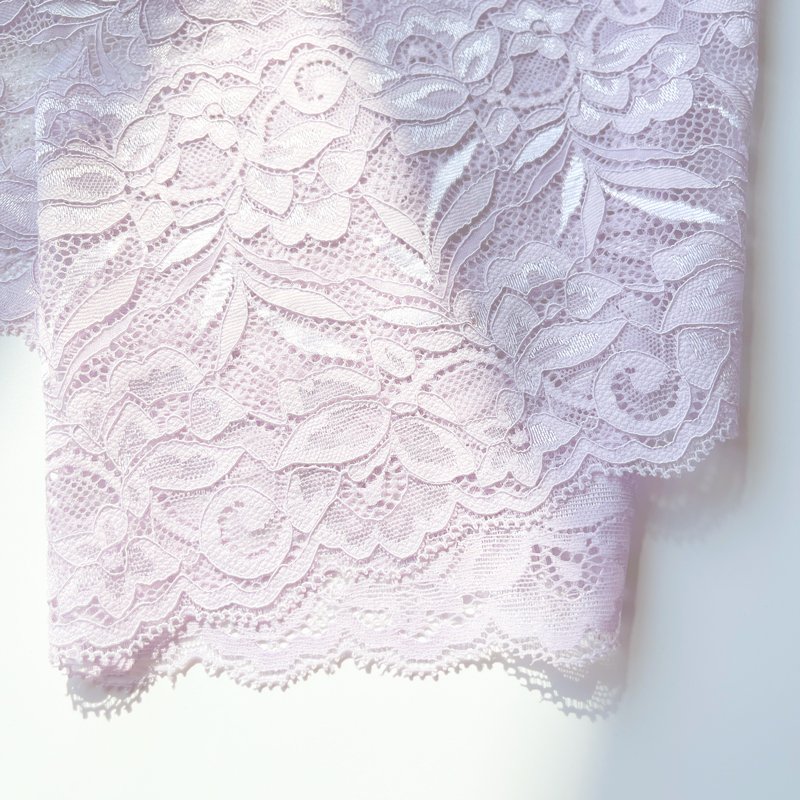 Lace Trim for Women Dress Clothing Skirt Collar Underwear Bra Accessories Nylon Spandex Elastic Colorful Knitting Width 15 Cm