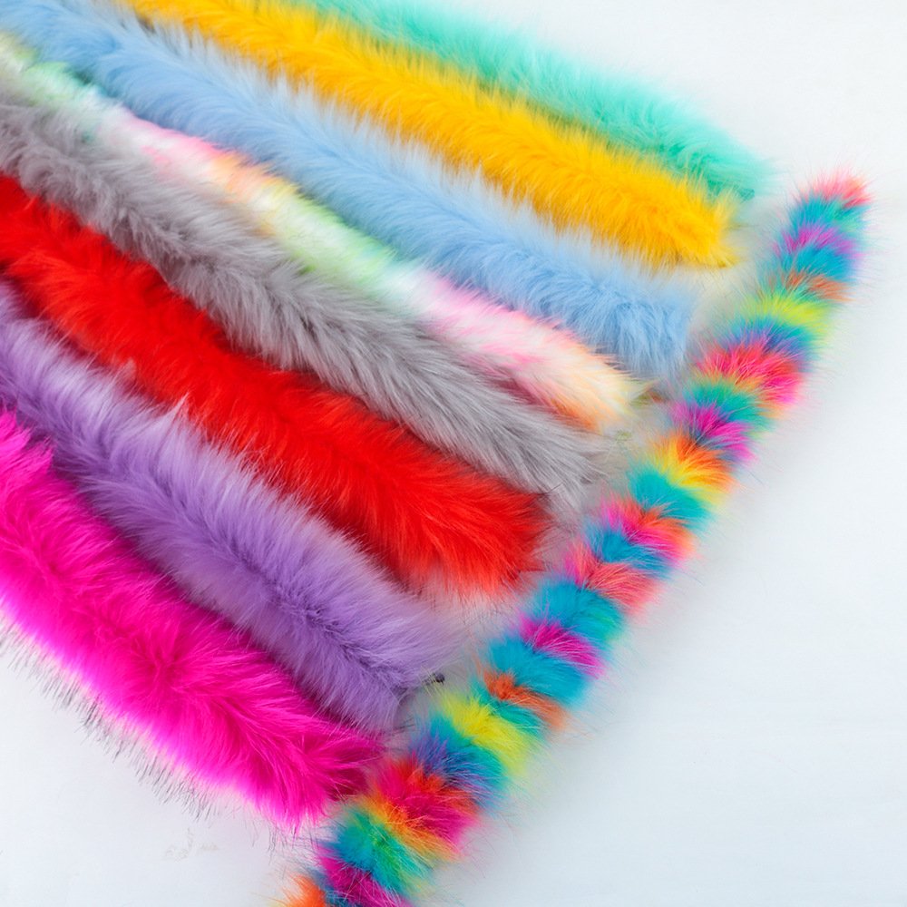 Faux Fur Furry Strip Decoration for Dress Fluffy Trim DIY Clothes Sewing Trimming Crafts Jacket Shoes Strips