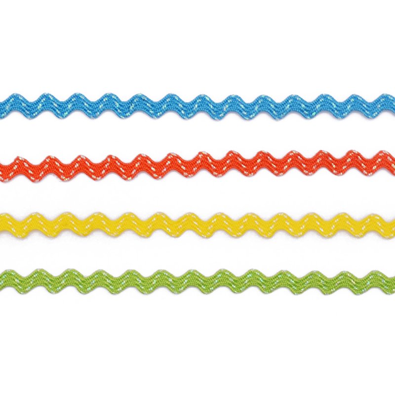 Wholesale China supplier 12mm polyester zigzag trimming lace baby Ric Rac trim