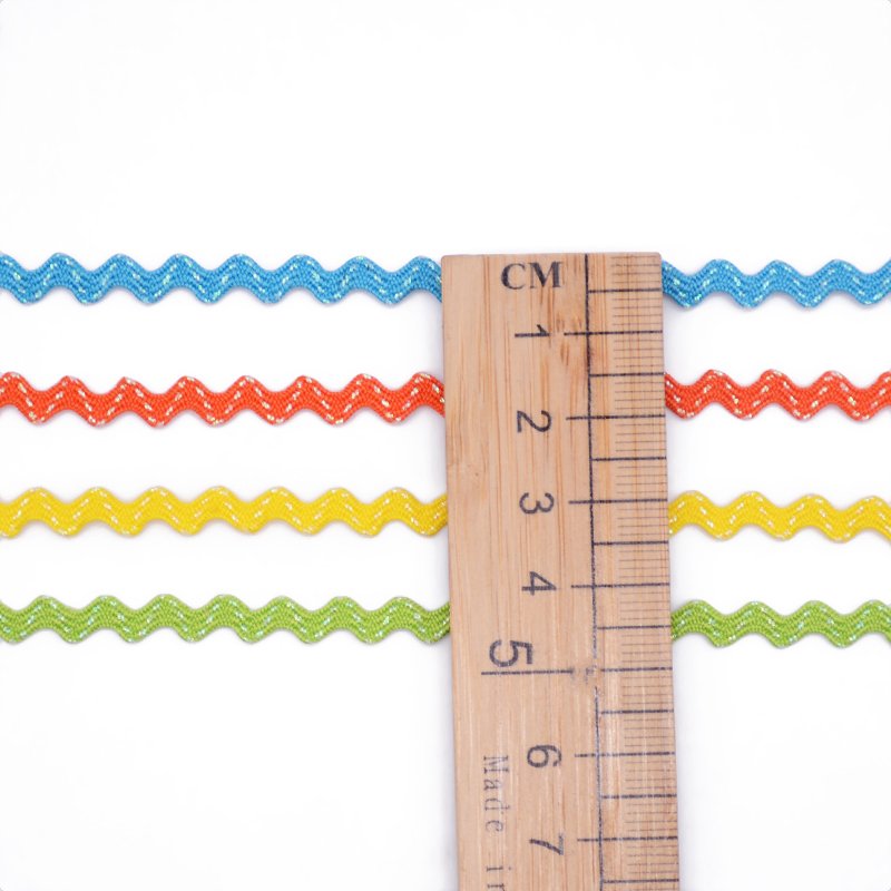 Wholesale China supplier 12mm polyester zigzag trimming lace baby Ric Rac trim