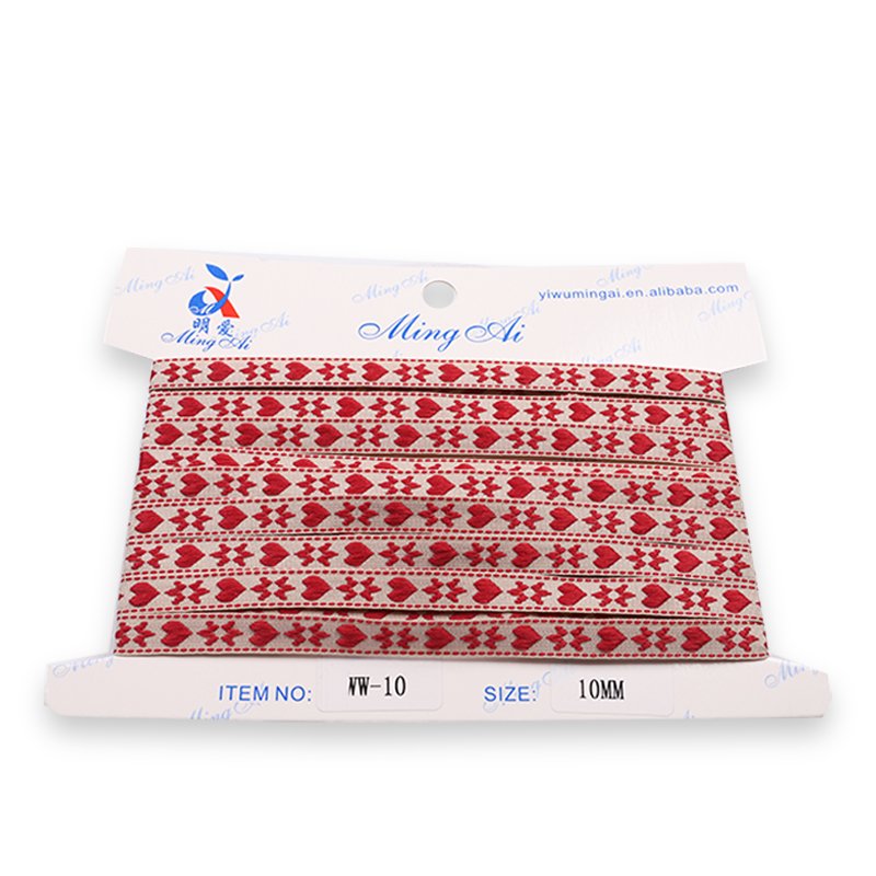 Custom Tribal Woven Jacquard Trim Polyester Sizes Jacquard Ribbon for Ethnic Trim