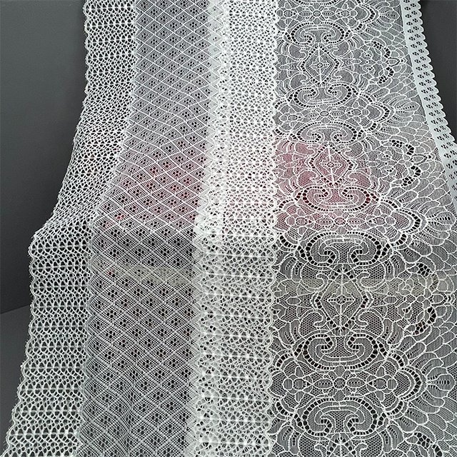 TUTON Custom French Elastic Lace 17.5 CM/20 CM Trim Wholesale For Lingerie