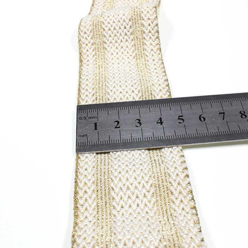 Low price wholesale Jacquard glitter elastic braid band scalloped elastic trim