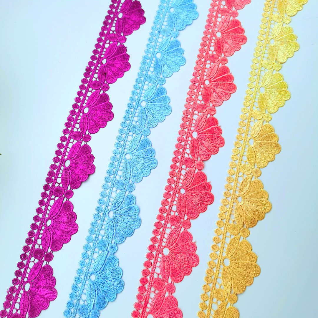 new design eyelet lace trim fancy bridal lace trim for decoration