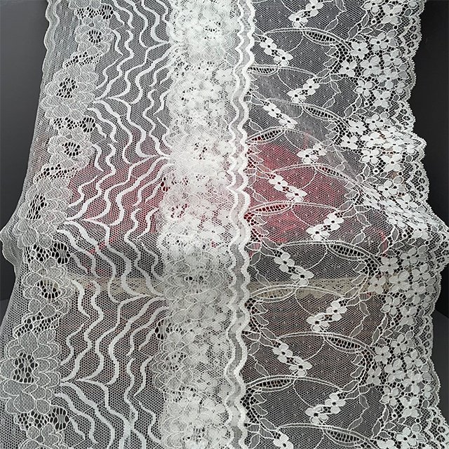TUTON Bridal Lace Supplier French Lace Narrow Wide 18 CM/20 CM Elastic Lace Trim
