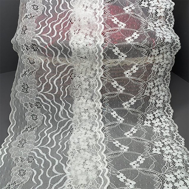 TUTON Bridal Lace Supplier French Lace Narrow Wide 18 CM/20 CM Elastic Lace Trim