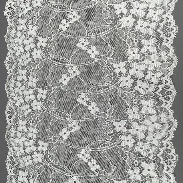 TUTON Bridal Lace Supplier French Lace Narrow Wide 18 CM/20 CM Elastic Lace Trim