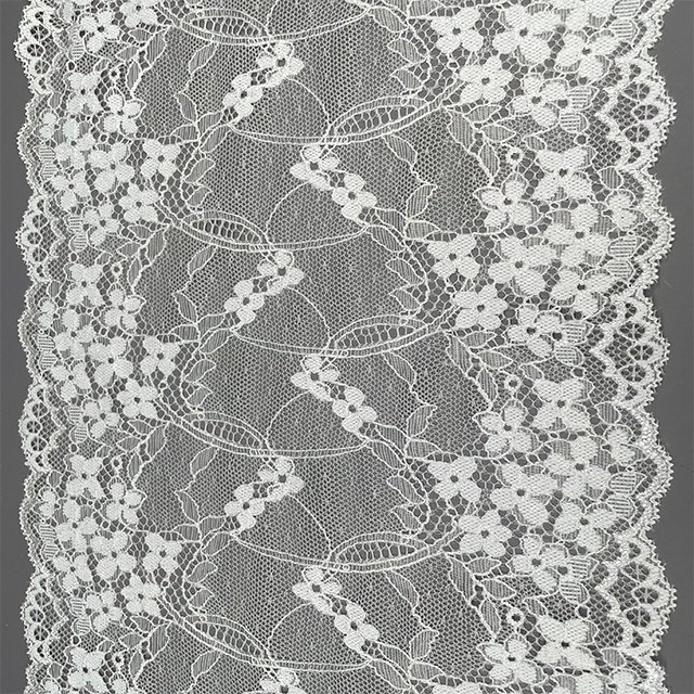 TUTON Bridal Lace Supplier French Lace Narrow Wide 18 CM/20 CM Elastic Lace Trim