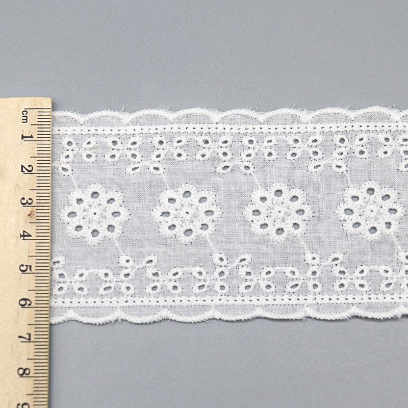 Fancy Design 100% cotton decorative lace trim trendy bridal lace trim for clothing