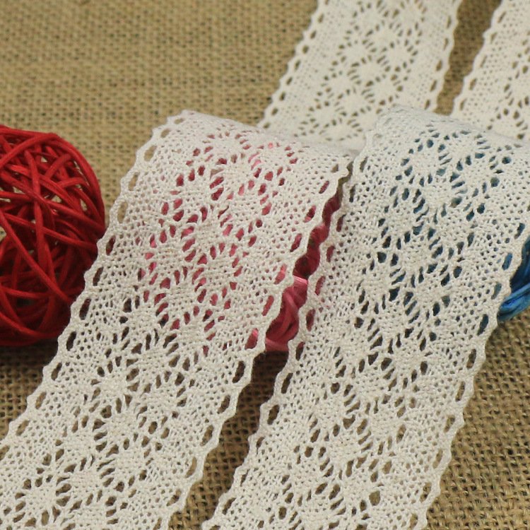 white cotton lace trim saree border lace 4.5CM