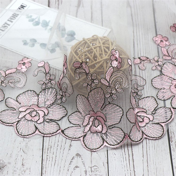New Design Multicolor Dress Decorative Polyester Spandex Fabric Lace Trim