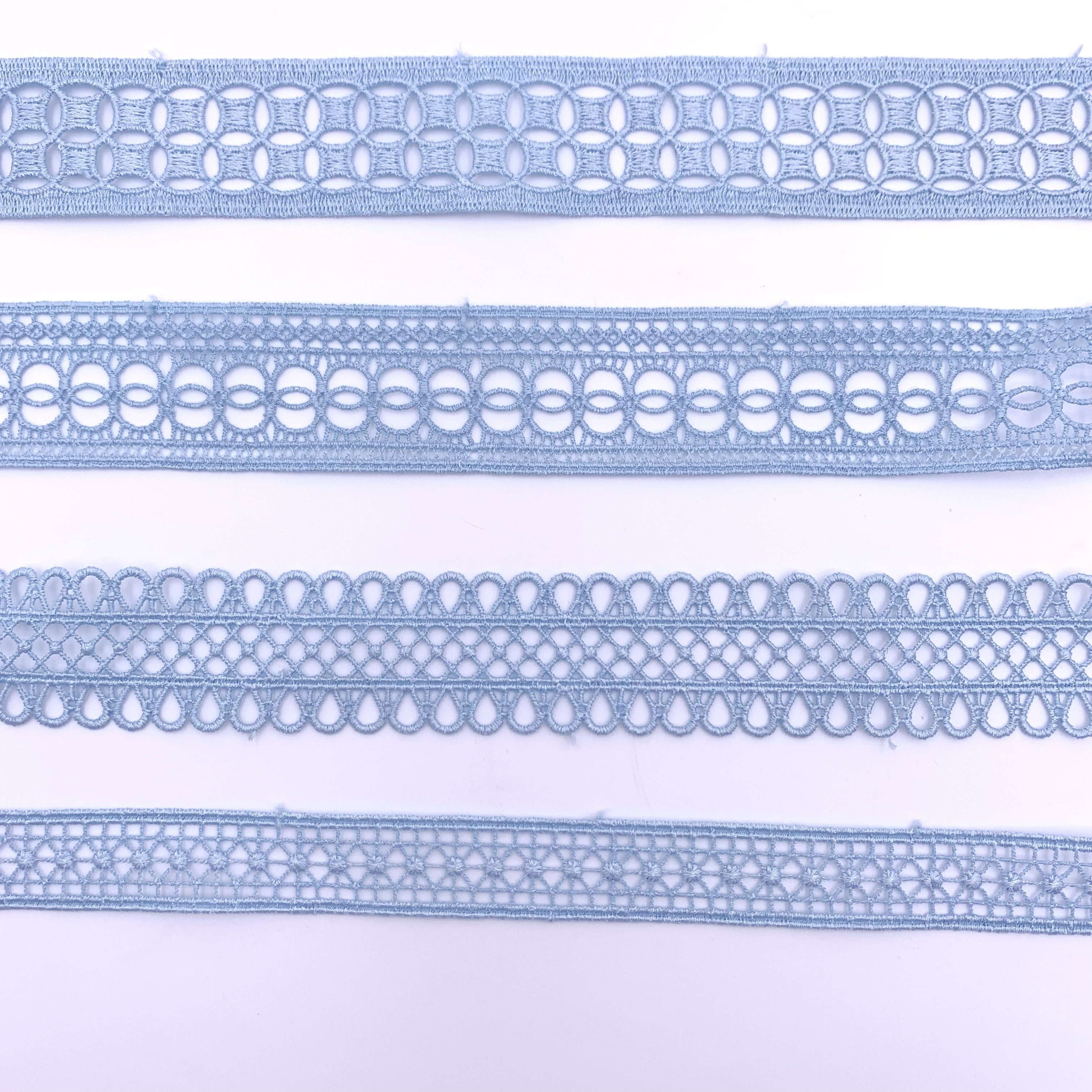 Factory Wholesale Luxury Colors Chemical Lace Water Soluble Polyester Trim Lace