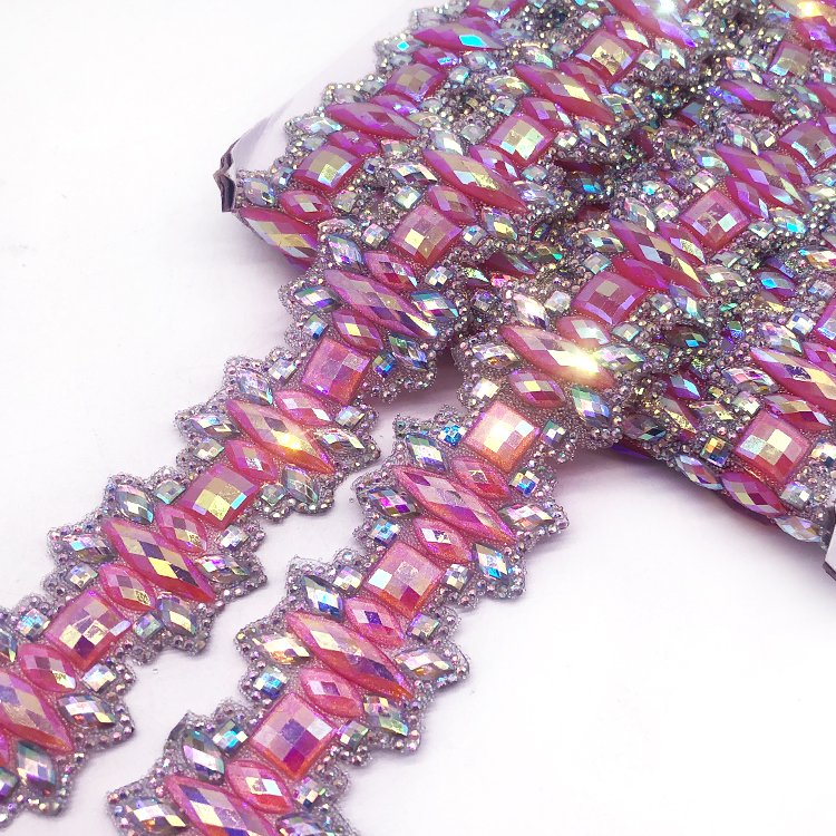 Trinidad & Tobago carnival costumes resin stones trimmings decoration iron on rhinestone applique trimmings for costume crafting