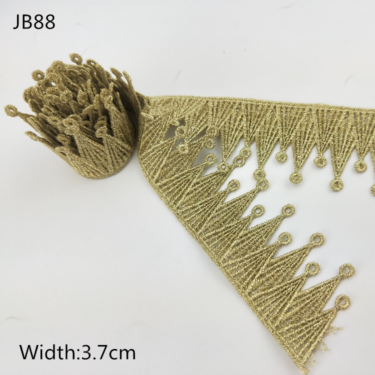 Exquisite Original Vision Lace Ribbon Trim JB86 Quality Metallic Metal Material for Wedding Curtain Decoration New Hot Products