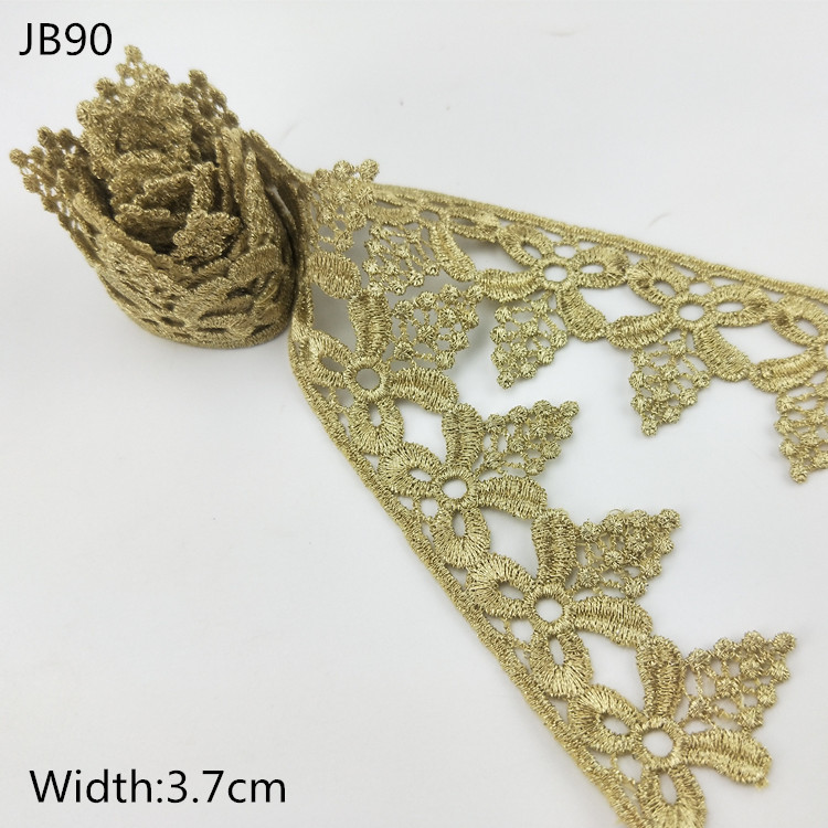 Exquisite Original Vision Lace Ribbon Trim JB86 Quality Metallic Metal Material for Wedding Curtain Decoration New Hot Products