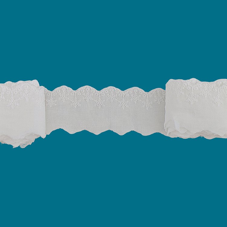 Wholesale french cotton lace Trim for wedding dress lace ribbon Sewing embroideries clothing accessories