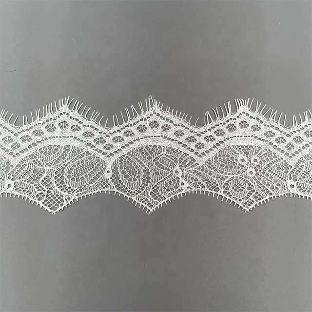 TUTON Custom Guipure Bridal Width French 6.5/20.5 CM Eyelash Lace Trim For Dress