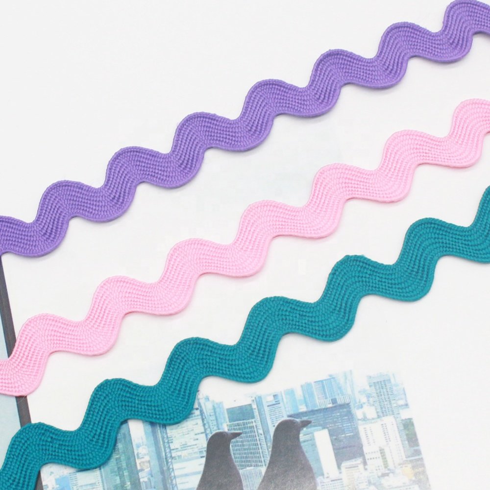 Wholesale Zig Zag Ribbon Polyester Ric Rac Trimming