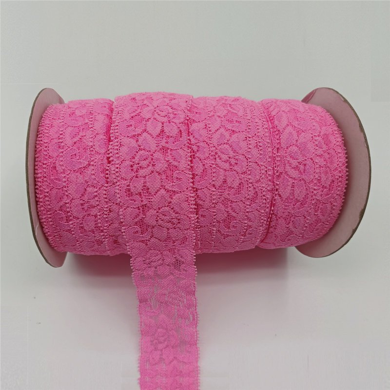 1.5inch 4cm Colorful Stretch Eyelash Lace Trim Elastic Embroidery Lace Trim For Lingerie Hair Accessories