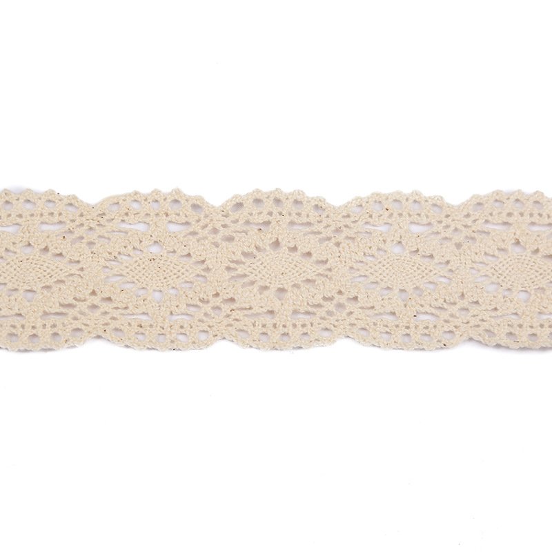 Wholesale Custom Luxury Ribbon Crochet Lace, 100% Cotton Crocheted Embroidery Lace trimming