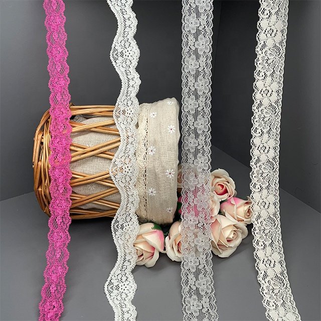 TUTON Custom French Elastic Lace 2.4/3.5/3.7 CM Trim For Lingerie
