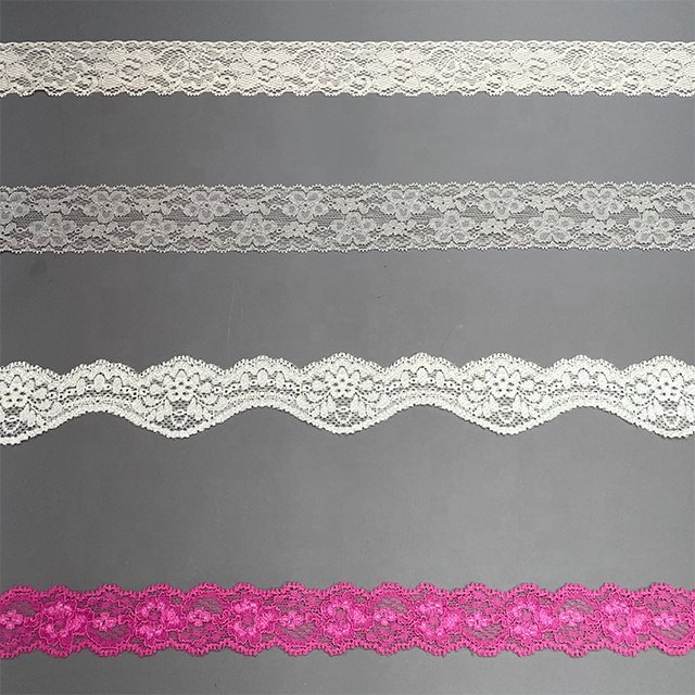TUTON Custom French Elastic Lace 2.4/3.5/3.7 CM Trim For Lingerie