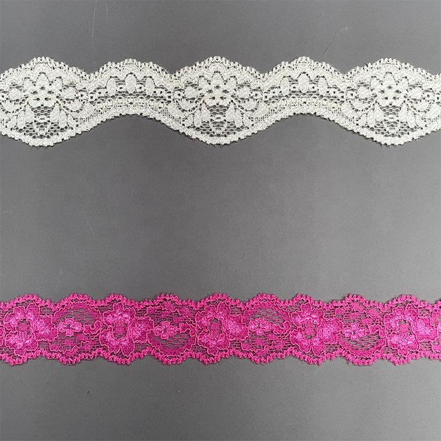 TUTON Custom French Elastic Lace 2.4/3.5/3.7 CM Trim For Lingerie