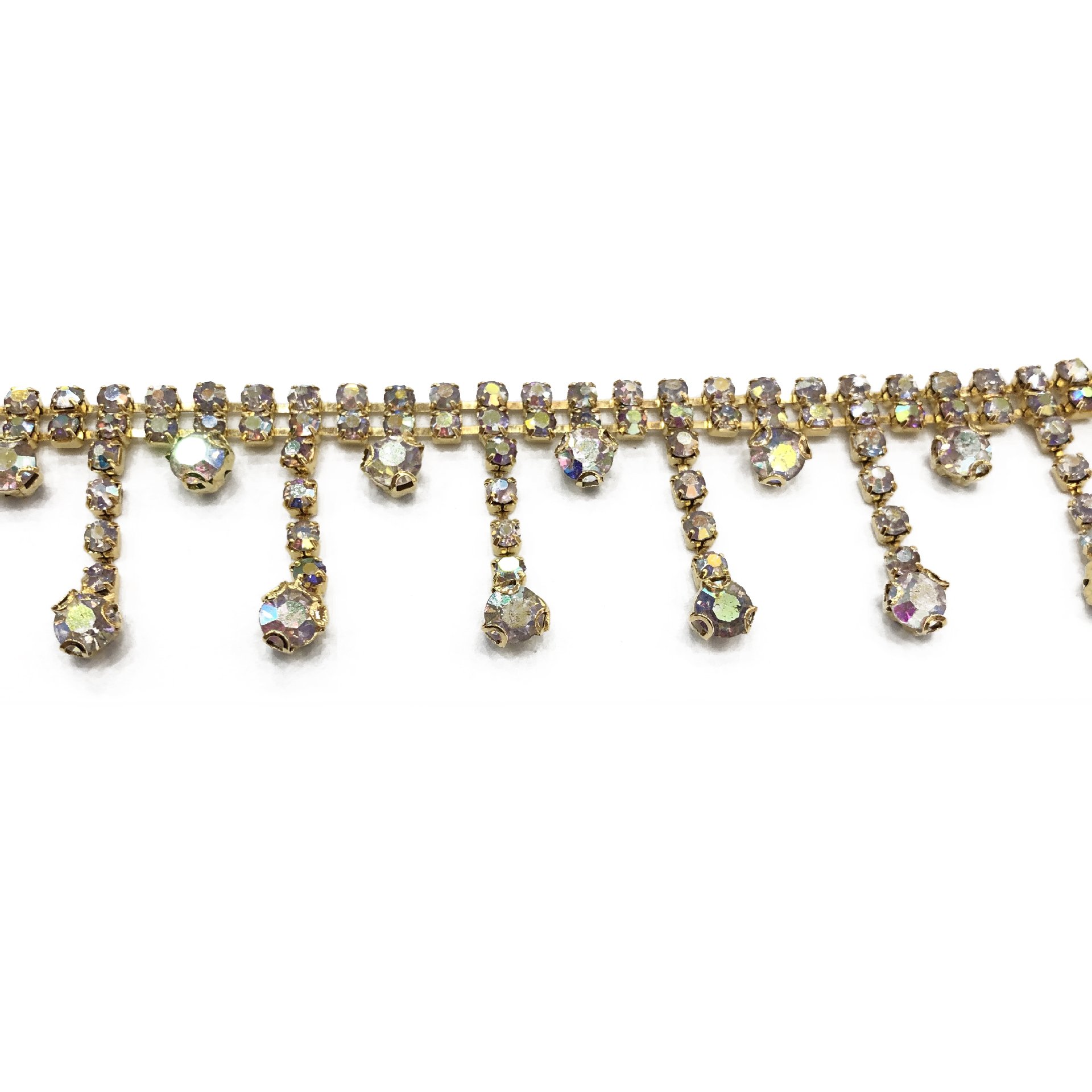 Wholesale Garment Accessories Custom Crystal Decorative Rhinestone Fringe Trim For Garment Jewelry Decoration