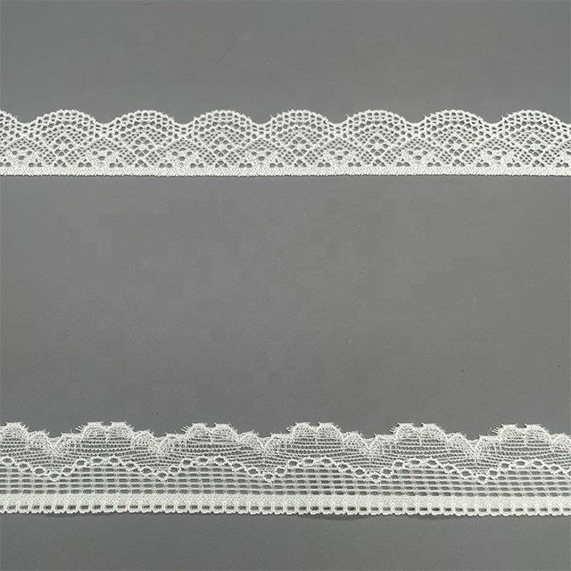 TUTON Custom French Elastic Lace 3.5/4.7/5.2/5.6 CM Trim Wholesale for Lingerie Narrow Stretch Lace Spandex / Nylon 2.4/2.5CM