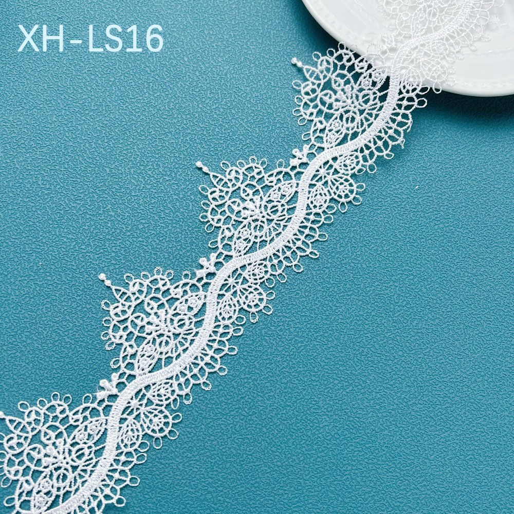 Factory Direct Wholesale Lace Exquisite 3d Embroidery Flowers Embroidery Lace Trim