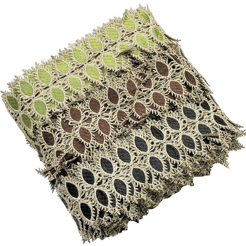 DIY costume upholstery polyester ribbon trimming embroidery border edge webbing clothes sewing textile ethnic gold lace trims
