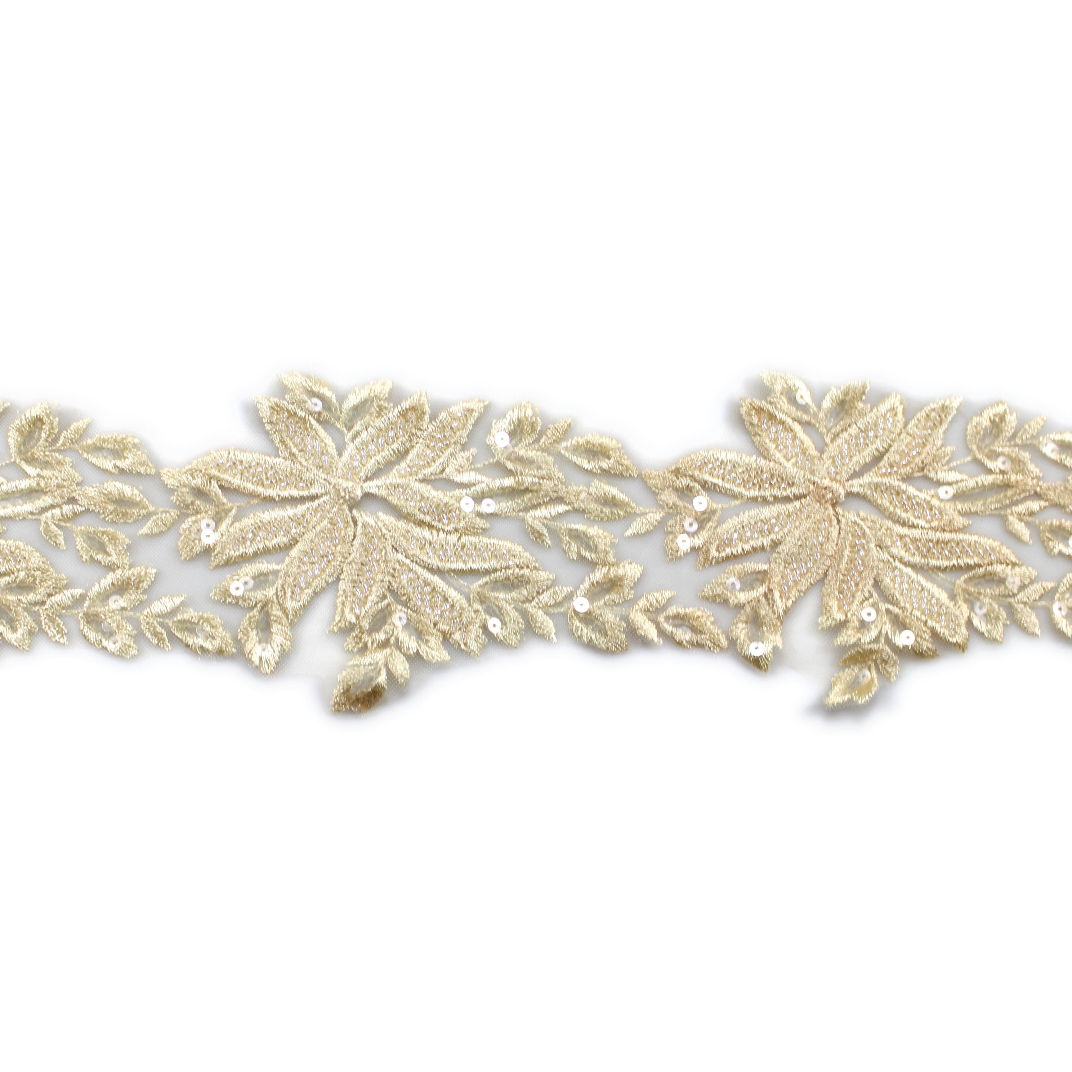 Hand-sewn beads lace handmade clothing accessories lace trim handmade beaded decorative accessories materials