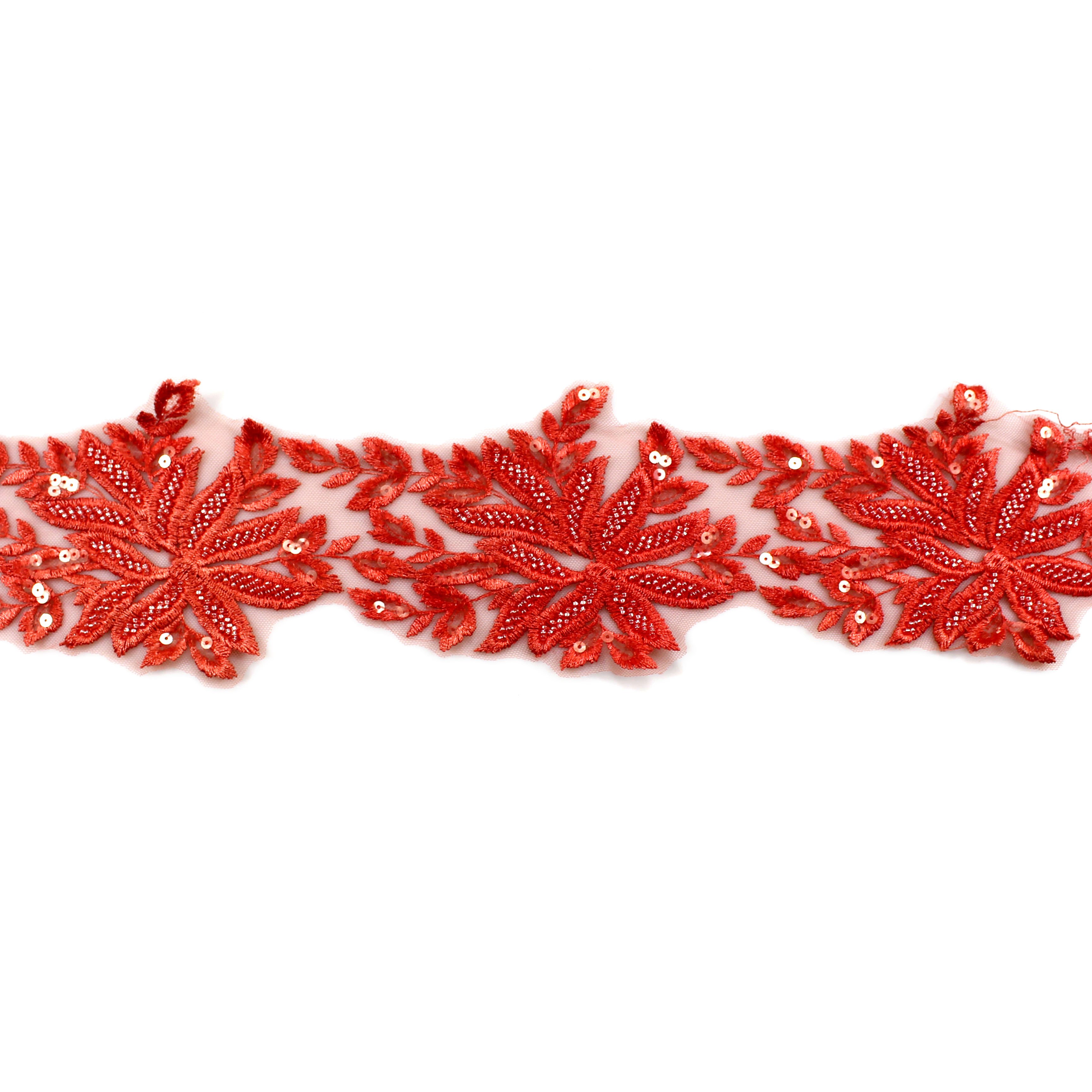 Hand-sewn beads lace handmade clothing accessories lace trim handmade beaded decorative accessories materials