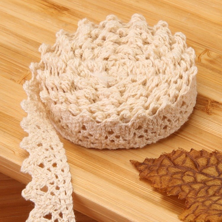 Wholesale Luxury Lace Home Textile Embroidery Fabric 100% Cotton Sustainable Crocheted Embroidery Lace Trim