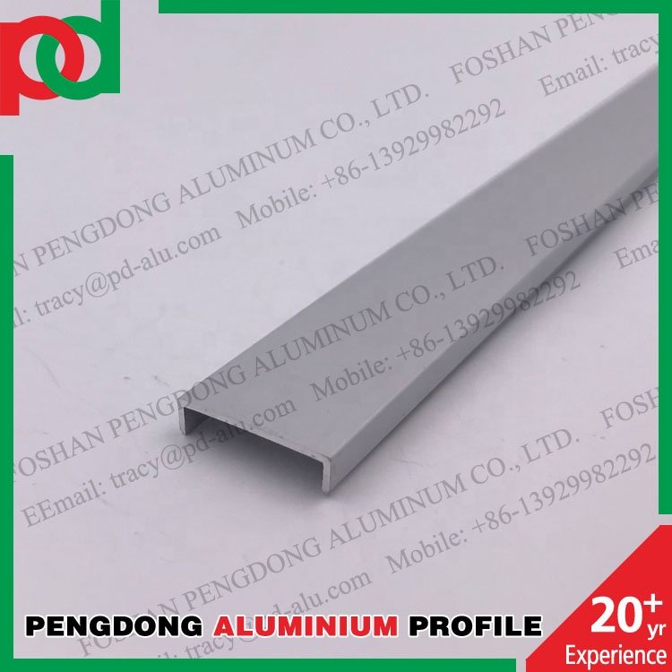 Aluminium U Shape 18mm Decorative Edging Tile trim