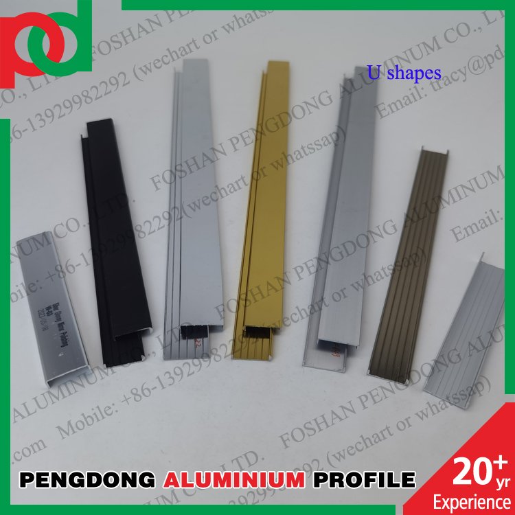 Aluminium U Shape 18mm Decorative Edging Tile trim