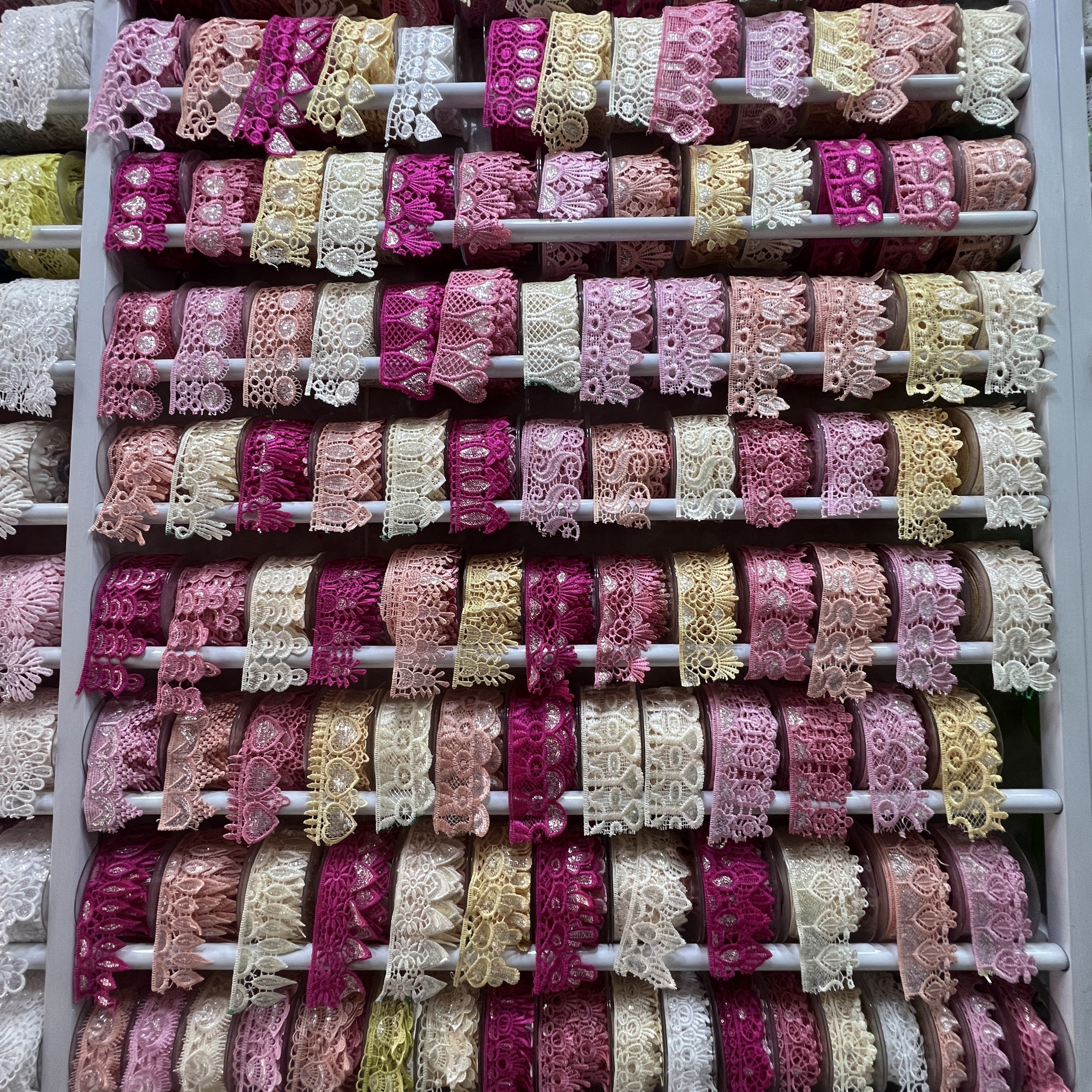 Water Soluble Embroidery Lace in Stock for Garment Accessories Cotton Polyester Embroidery Fabric Fashionable Sustainable