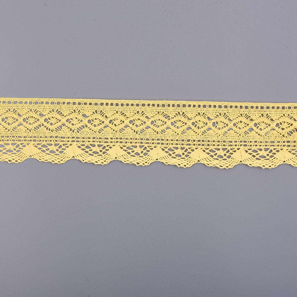 wholesale factory 100% cotton lace embroidery skin-friendly crochet lace trim for clothing