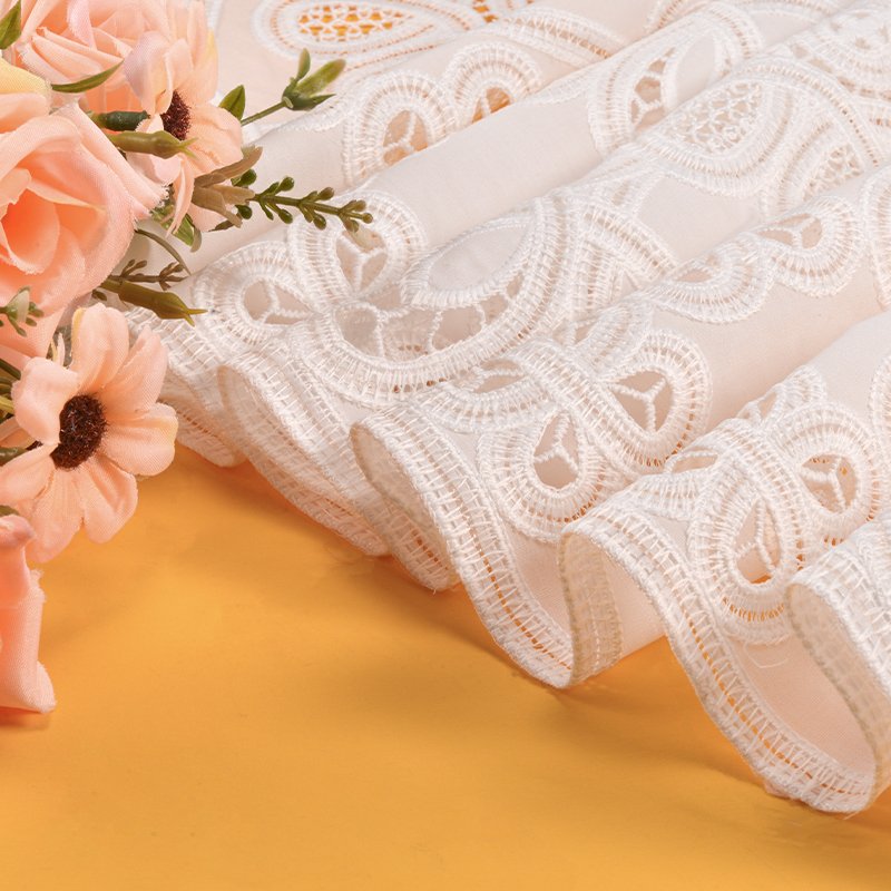 Milk Shreds White Embroidery Bridal Wedding Roll guipure lace Trimming Ribbon Lace Trim For Dress