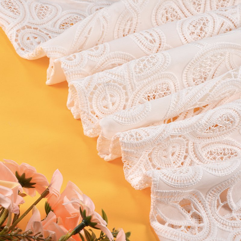Milk Shreds White Embroidery Bridal Wedding Roll guipure lace Trimming Ribbon Lace Trim For Dress