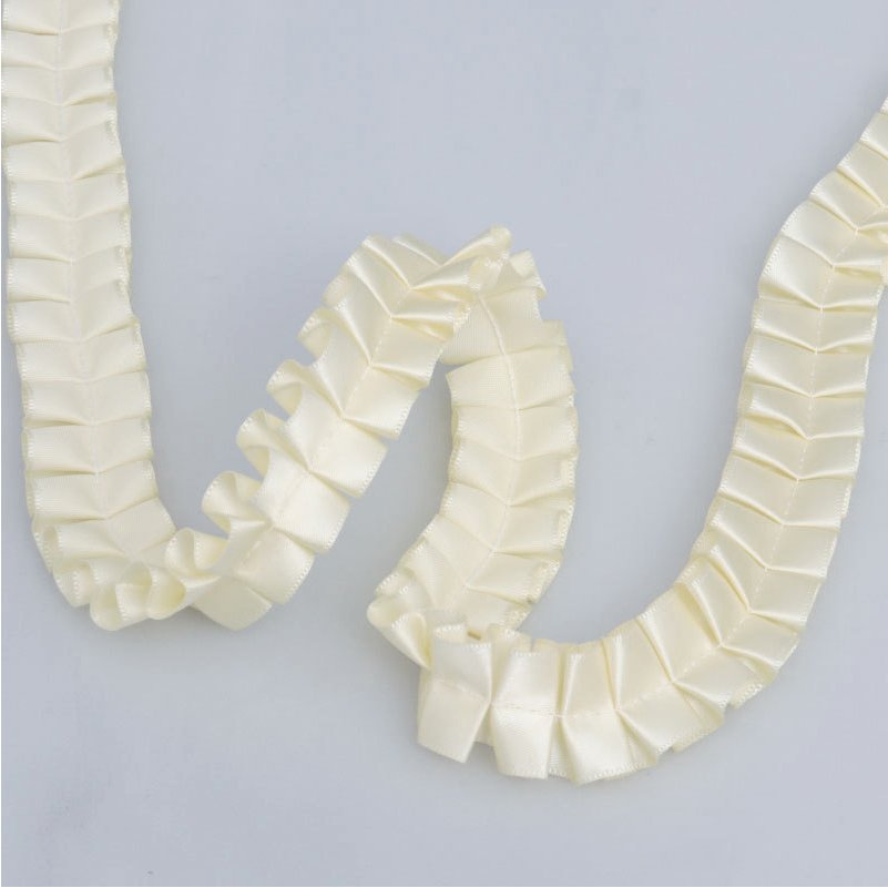 3D Organza Ruffle Trim Bridal Lace Trim Pleated Trim for Wedding Dress Wedding Decoration & Supplies Lace Ribbon