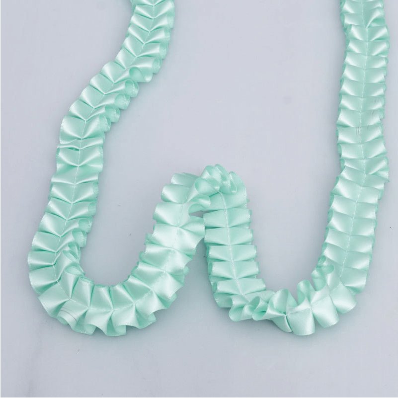 3D Organza Ruffle Trim Bridal Lace Trim Pleated Trim for Wedding Dress Wedding Decoration & Supplies Lace Ribbon