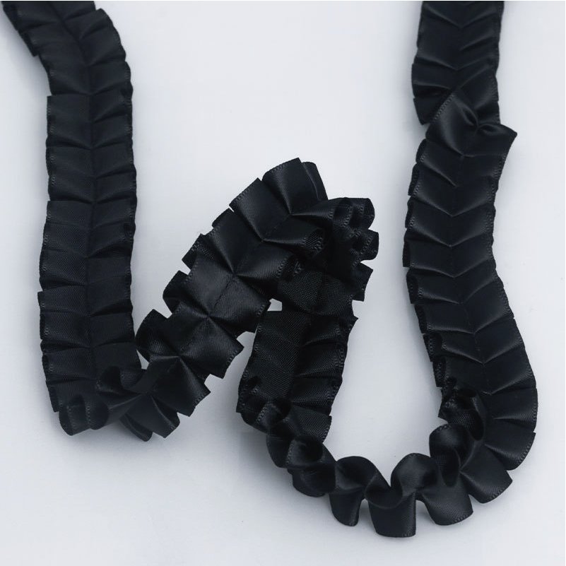 3D Organza Ruffle Trim Bridal Lace Trim Pleated Trim for Wedding Dress Wedding Decoration & Supplies Lace Ribbon