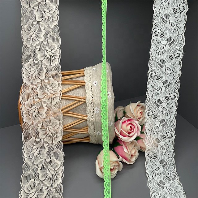 TUTON Custom French Elastic Lace 1.2/6.0/7.0 CM Trim Wholesale For Lingerie