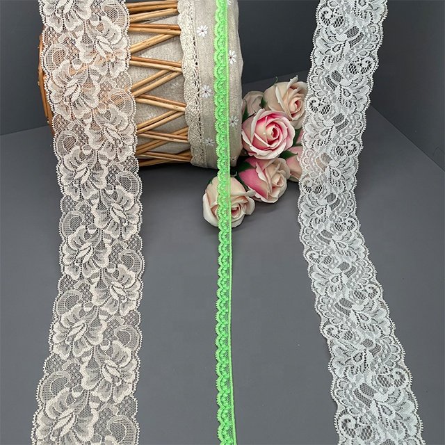 TUTON Custom French Elastic Lace 1.2/6.0/7.0 CM Trim Wholesale For Lingerie