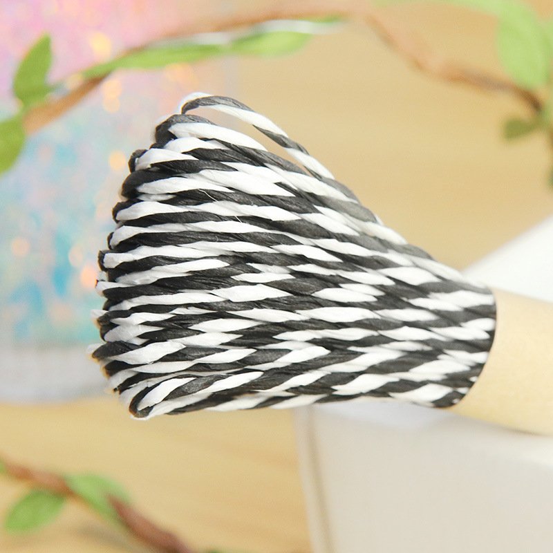 Eco-friendly Double-Color Paper Ribbon 10m/Roll Spot Sale Children'S DIY Handwork Material FSC Paper Rope