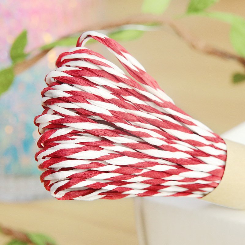Eco-friendly Double-Color Paper Ribbon 10m/Roll Spot Sale Children'S DIY Handwork Material FSC Paper Rope