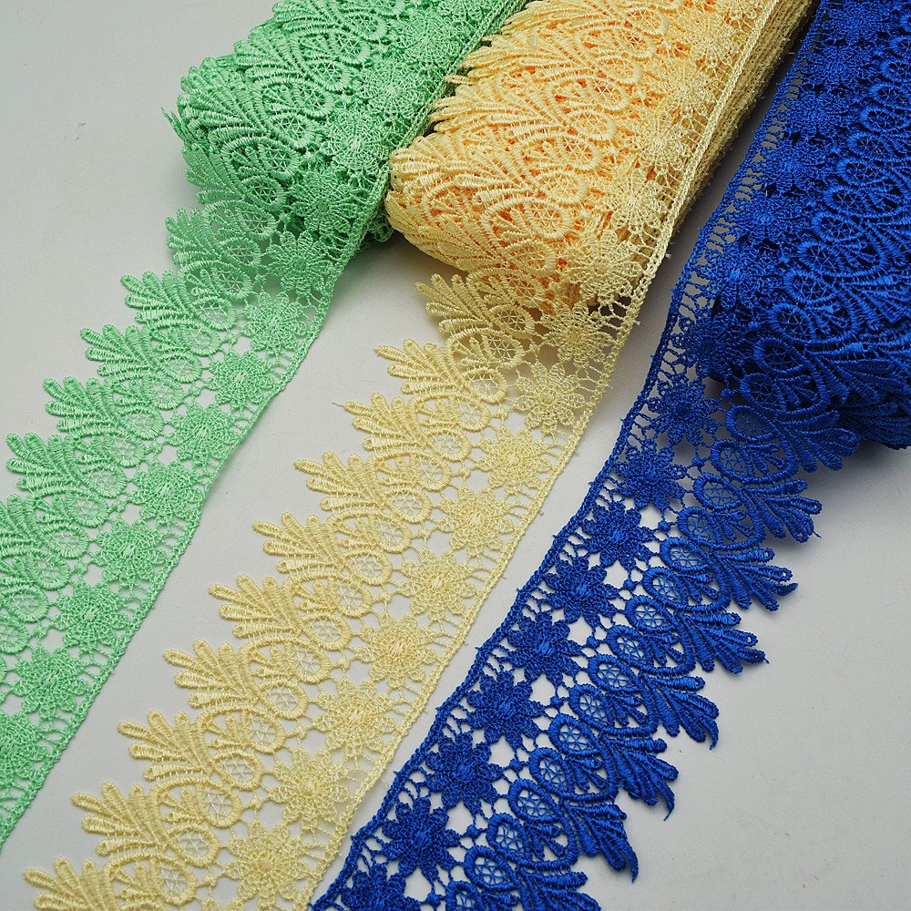 Fabric Dress Lace Trim for Robe Cheap African Lace Nigerian Embroidery Factory Wholesale 100% Polyester Sustainable Crocheted