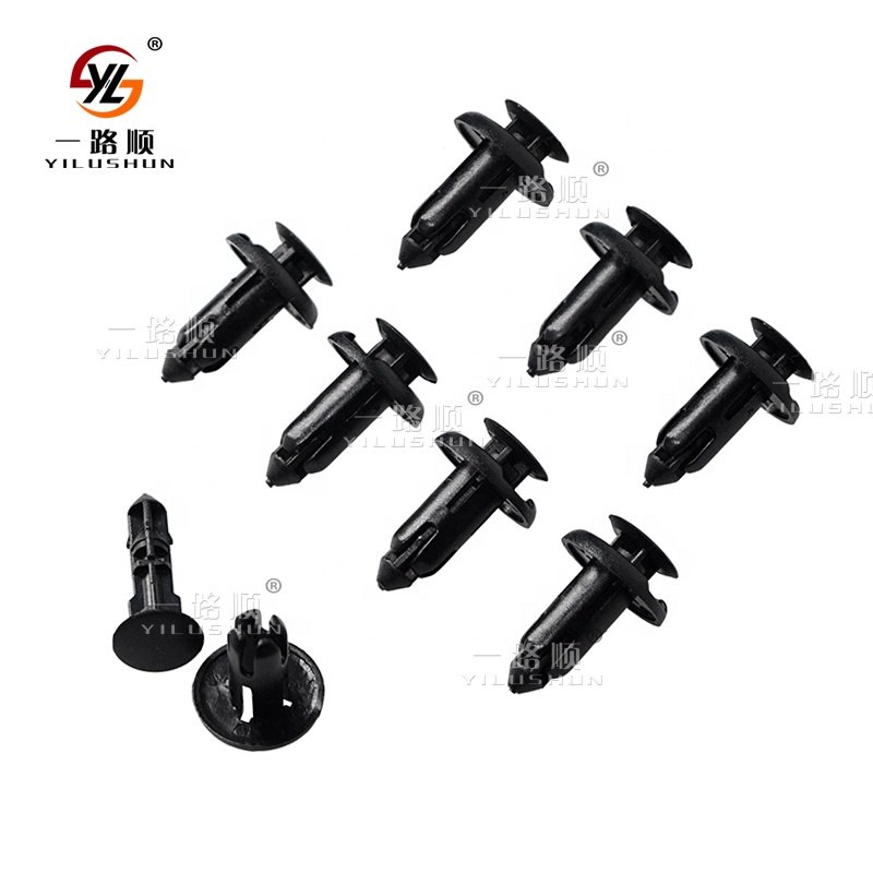 B16 500Pcs/Bag Automotive trim Car Bumper Clips Rivets Push Plastic Black Pom PE Bag Auto Car 90505-SXO-003